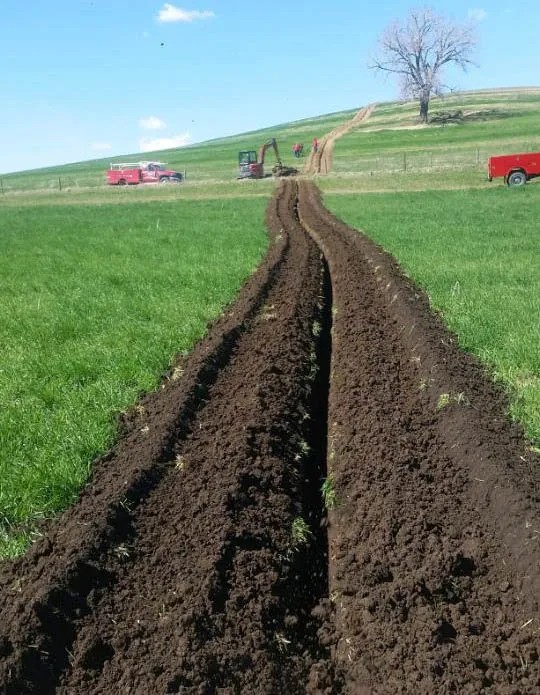 Trenching services equipment and installation work